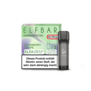Elfbar Elfa Pod - Cranberry Grape - 20 mg/ml (2 Stück)