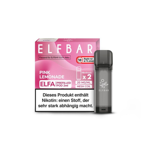 Elfbar Elfa Pod - Pink Lemonade - 20 mg/ml (2 Stück)