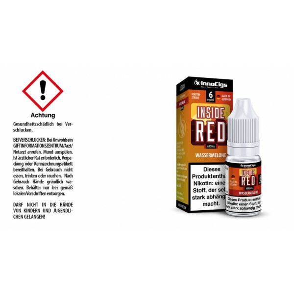 Inside Red Wassermelonen Aroma - Liquid für E-Zigaretten - 6 mg/ml (1er Packung)