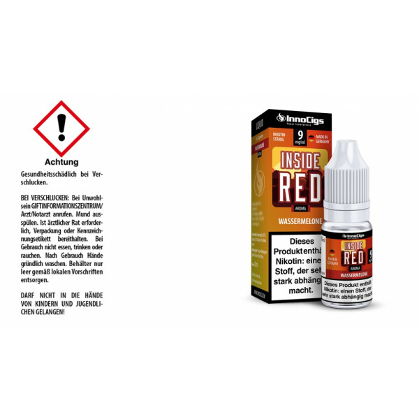 Inside Red Wassermelonen Aroma - Liquid für E-Zigaretten - 9 mg/ml (1er Packung)