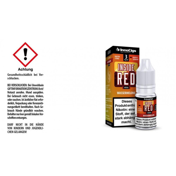 Inside Red Wassermelonen Aroma - Liquid für E-Zigaretten - 3 mg/ml (10er Packung)