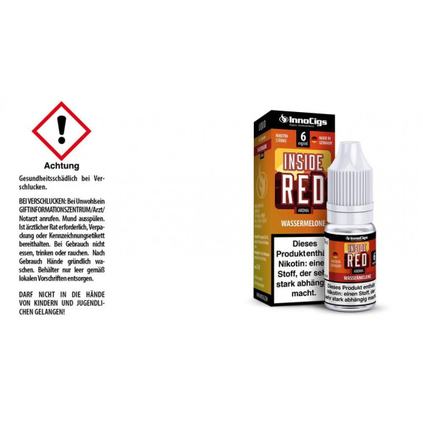 Inside Red Wassermelonen Aroma - Liquid für E-Zigaretten - 6 mg/ml (10er Packung)