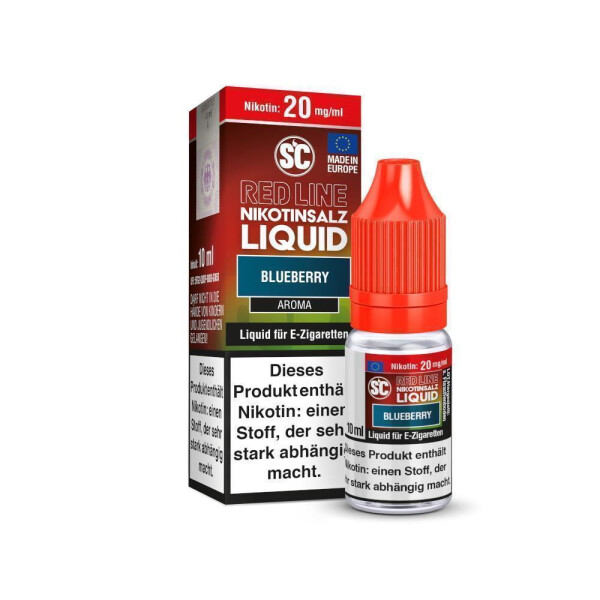 SC - Red Line - Blueberry - Nikotinsalz Liquid - 10 mg/ml (10er Packung)