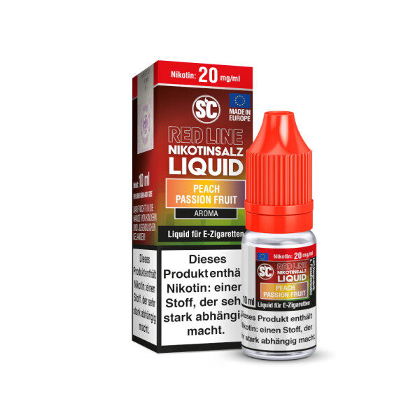 SC - Red Line - Peach Passion Fruit - Nikotinsalz Liquid - 10 mg/ml (1er Packung)
