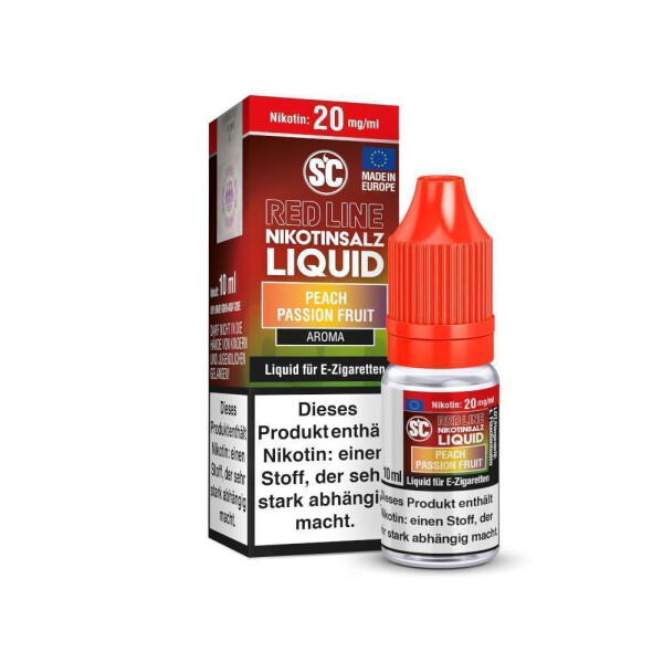 SC - Red Line - Peach Passion Fruit - Nikotinsalz Liquid - 10 mg/ml (10er Packung)