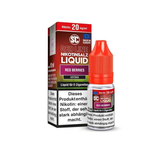 SC - Red Line - Red Berries - Nikotinsalz Liquid - 10 mg/ml (1er Packung)