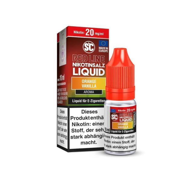 SC - Red Line - Orange Vanilla - Nikotinsalz Liquid - 10 mg/ml (1er Packung)