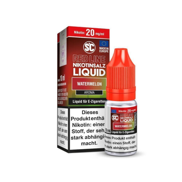 SC - Red Line - Watermelon - Nikotinsalz Liquid - 10 mg/ml (1er Packung)