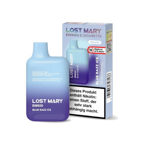 Lost Mary BM600 - Einweg E-Zigarette - Blue Razz Ice - 20...