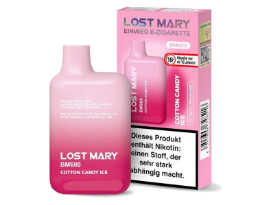 Lost Mary BM600 - Einweg E-Zigarette - Cotton Candy Ice -...