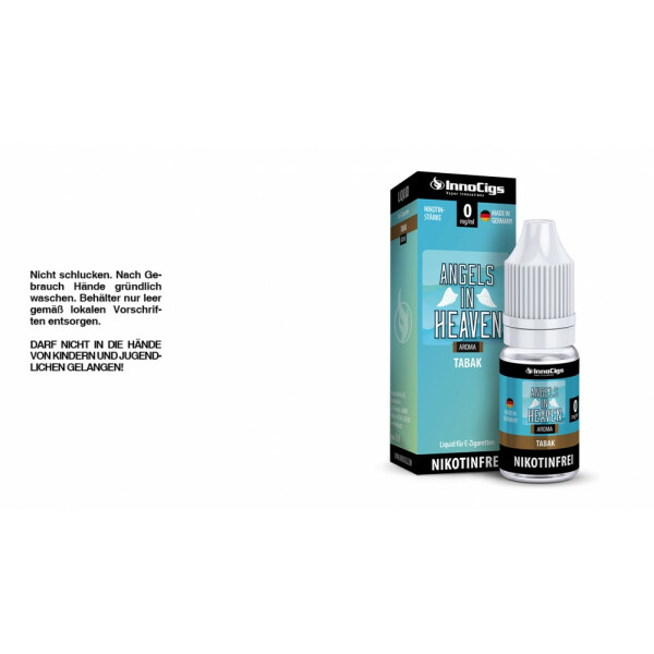 Angels in Heaven Tabak Aroma - Liquid für E-Zigaretten - 0 mg/ml (10er Packung)