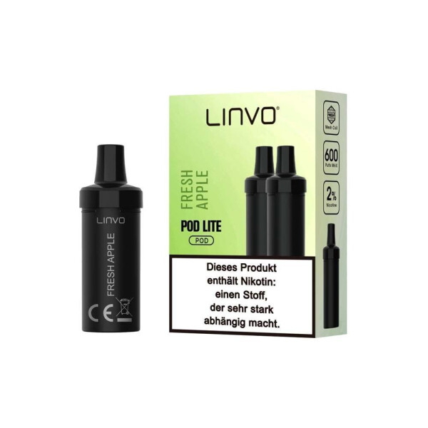 Linvo Pod Lite Cartridge - Fresh Apple - 20 mg/ml (2 Stück pro Packung)