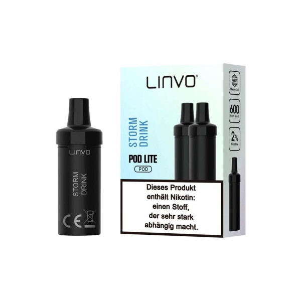 Linvo Pod Lite Cartridge - Storm Drink - 20 mg/ml (2 Stück pro Packung)