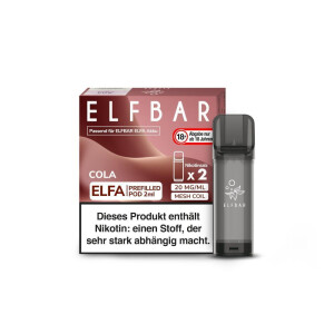 Elfbar Elfa Pod - Cola - 20 mg/ml (2 Stück) (10er...