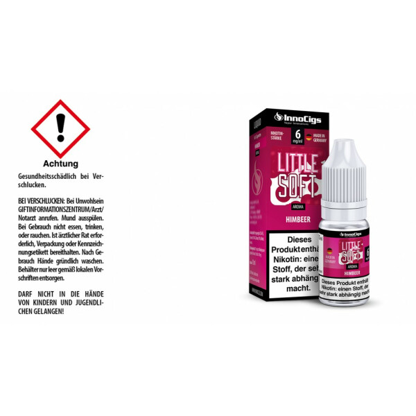 Little Soft Himbeer Aroma - Liquid für E-Zigaretten - 6 mg/ml (1er Packung)