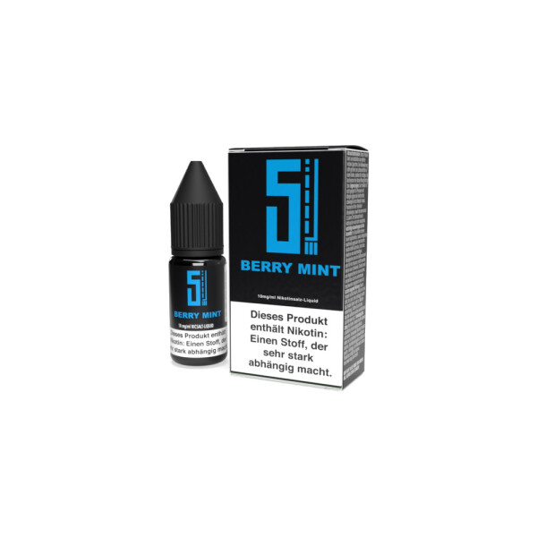 5EL - Berry Mint - Nikotinsalz Liquid - 10 mg/ml (1er Packung)