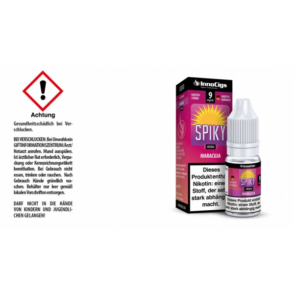 Spiky Maracuja Aroma - Liquid für E-Zigaretten - 9 mg/ml (1er Packung)
