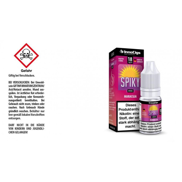 Spiky Maracuja Aroma - Liquid für E-Zigaretten - 18 mg/ml (1er Packung)