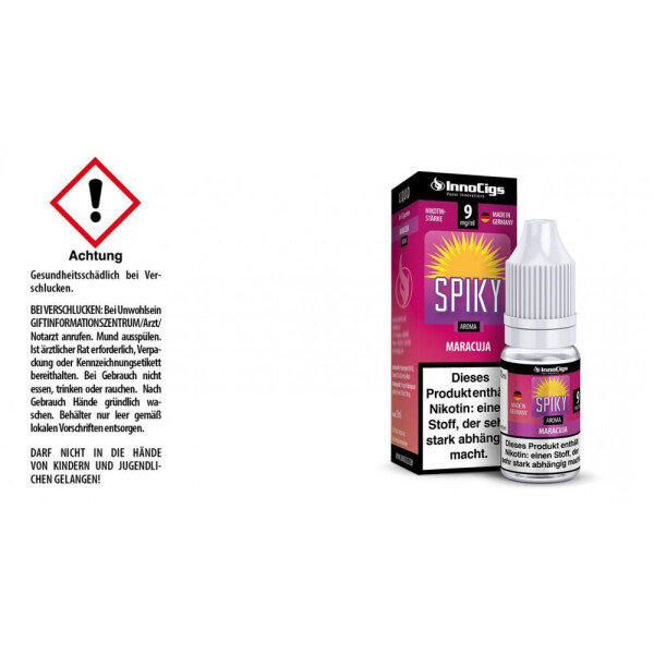 Spiky Maracuja Aroma - Liquid für E-Zigaretten - 9 mg/ml (10er Packung)