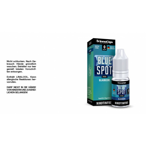 Blue Spot Blaubeeren Aroma - Liquid für E-Zigaretten - 0 mg/ml (1er Packung)