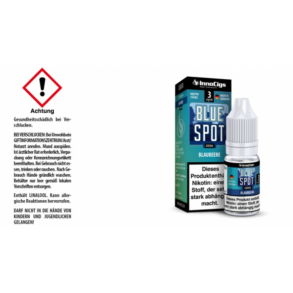 Blue Spot Blaubeeren Aroma - Liquid für E-Zigaretten - 3 mg/ml (1er Packung)