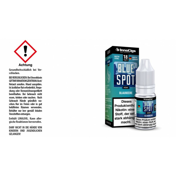 Blue Spot Blaubeeren Aroma - Liquid für E-Zigaretten - 18 mg/ml (1er Packung)