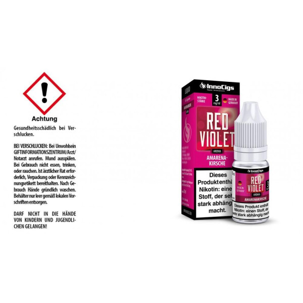 Red Violet Amarenakirsche Aroma - Liquid für E-Zigaretten - 3 mg/ml (1er Packung)
