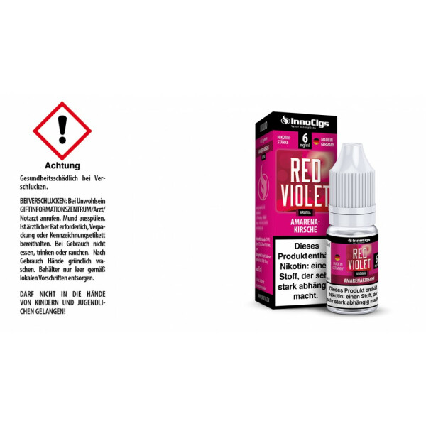 Red Violet Amarenakirsche Aroma - Liquid für E-Zigaretten - 6 mg/ml (1er Packung)