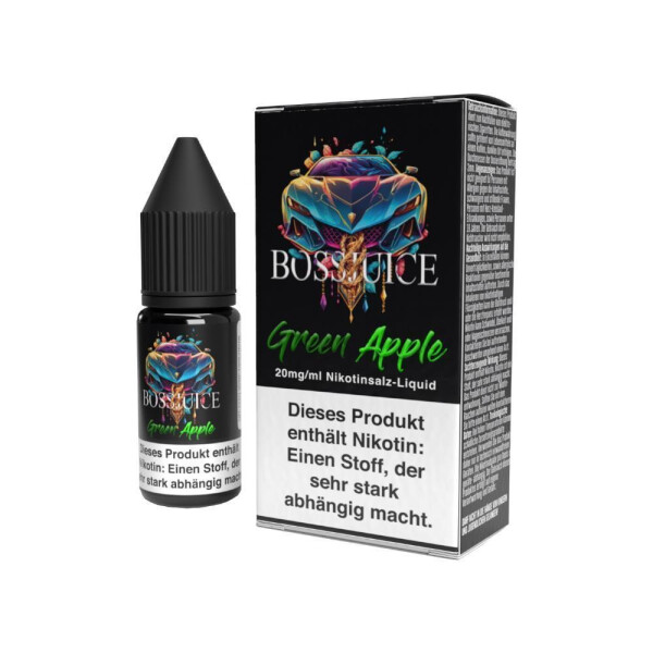 Boss Juice - Green Apple - Nikotinsalz Liquid - 20 mg/ml (1er Packung)