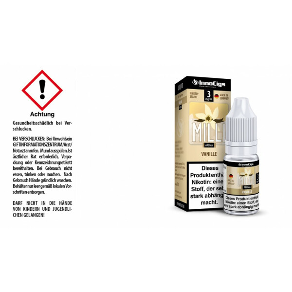 Milli Vanille Aroma - Liquid für E-Zigaretten - 3 mg/ml (1er Packung)