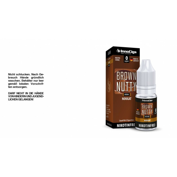 Brown Nutty Nougat Aroma - Liquid für E-Zigaretten - 0 mg/ml (1er Packung)