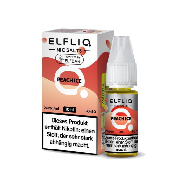 ELFLIQ - Peach Ice - Nikotinsalz Liquid - 20 mg/ml (1er Packung)