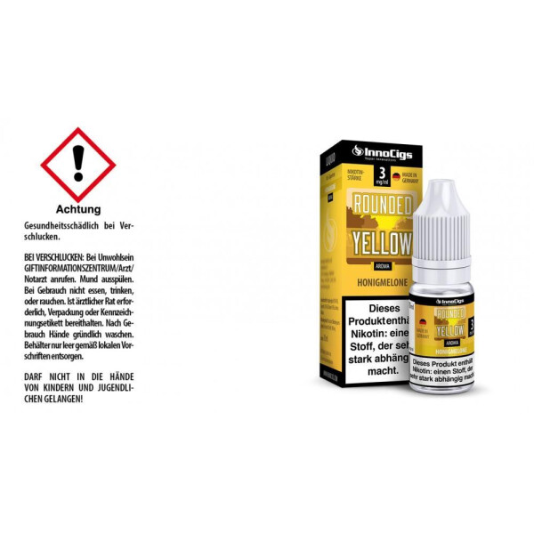 Rounded Yellow Honigmelonen Aroma - Liquid für E-Zigaretten - 3 mg/ml (1er Packung)