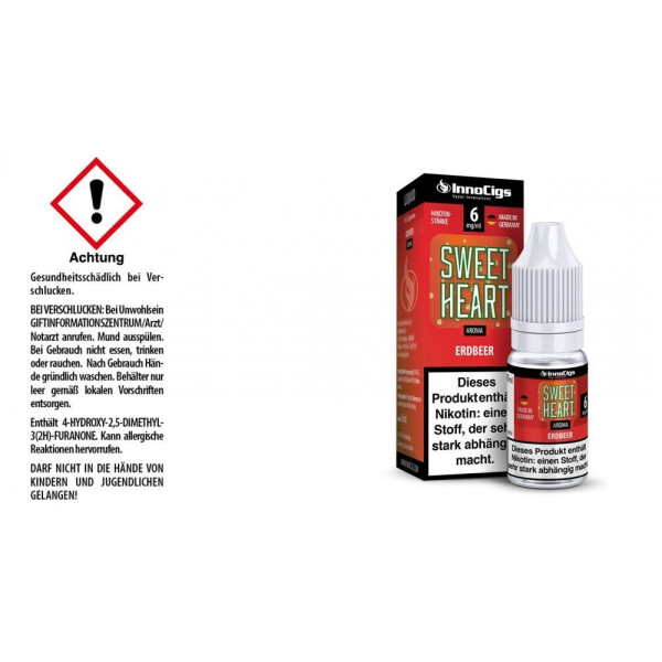 Sweetheart Erdbeer Aroma - Liquid für E-Zigaretten - 6 mg/ml (1er Packung)