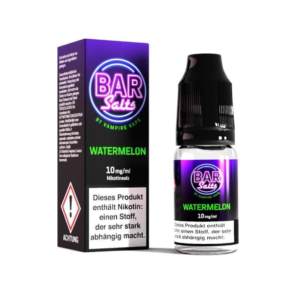 Vampire Vape - Bar Salts - Watermelon - Nikotinsalz Liquid - 10 mg/ml (1er Packung)