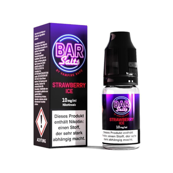 Vampire Vape - Bar Salts - Strawberry Ice - Nikotinsalz Liquid - 10 mg/ml (1er Packung)