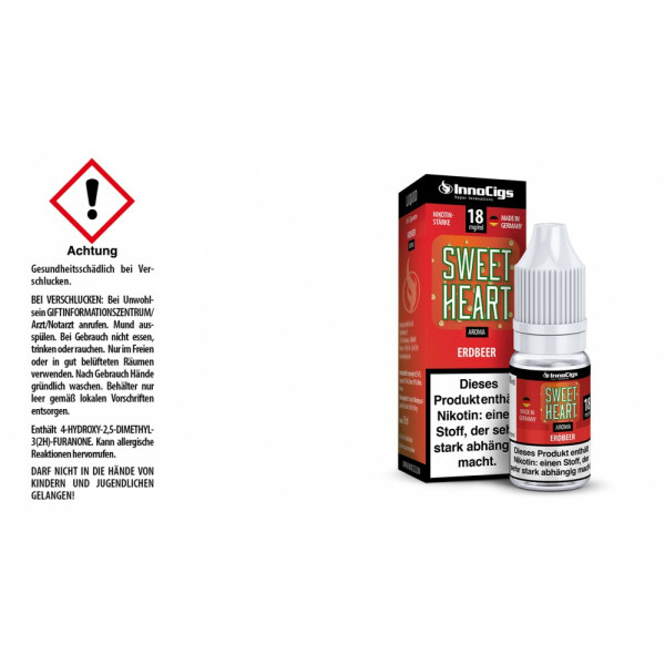 Sweetheart Erdbeer Aroma - Liquid für E-Zigaretten - 18 mg/ml (1er Packung)