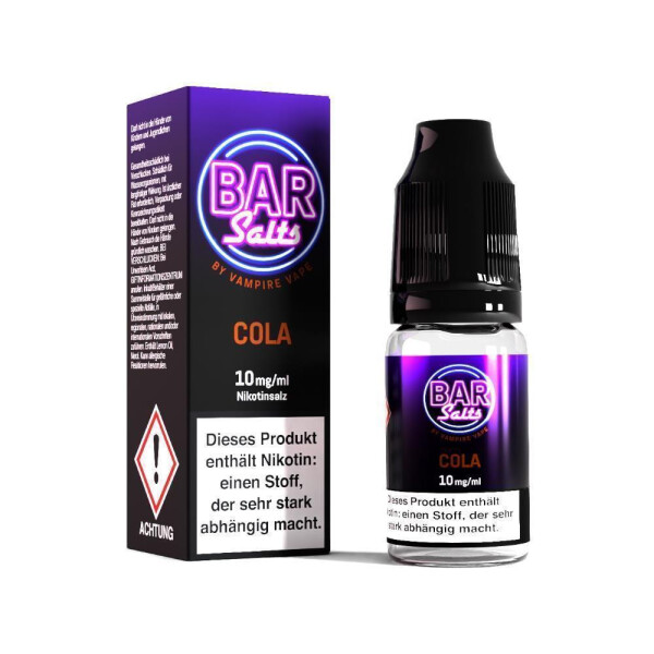 Vampire Vape - Bar Salts - Cola - Nikotinsalz Liquid - 10 mg/ml (1er Packung)