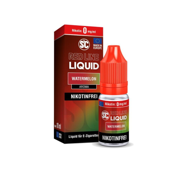 SC - Red Line - Watermelon - Nikotinsalz Liquid - 0 mg/ml (1er Packung)