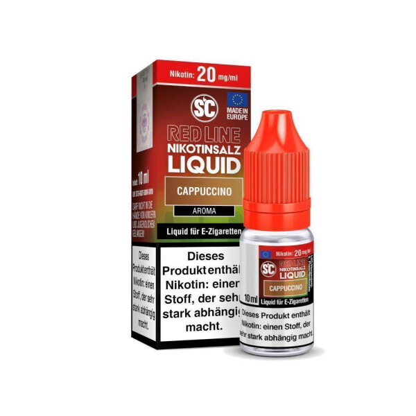 SC - Red Line - Cappuccino - Nikotinsalz Liquid - 20 mg/ml (1er Packung)