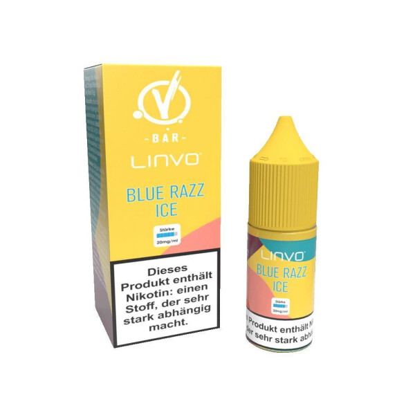 Linvo - Blue Razz Ice - Nikotinsalz Liquid - 20 mg/ml (1er Packung)