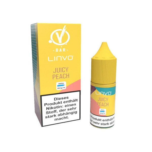 Linvo - Juicy Peach - Nikotinsalz Liquid - 20 mg/ml (1er Packung)