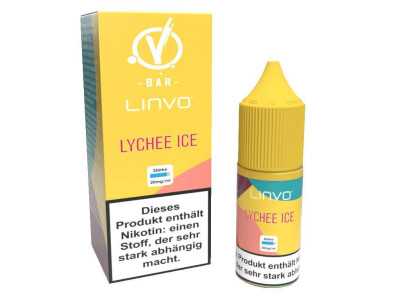 Linvo - Lychee Ice - Nikotinsalz Liquid - 20 mg/ml (10er...