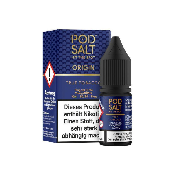 Pod Salt Origin - True Tobacco - E-Zigaretten Nikotinsalz Liquid