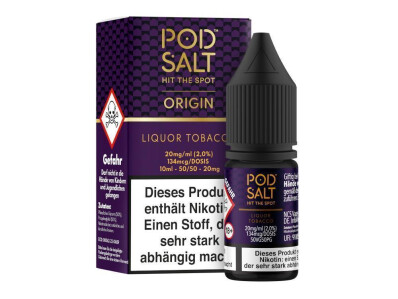 Pod Salt Origin - Liquor Tobacco - E-Zigaretten...