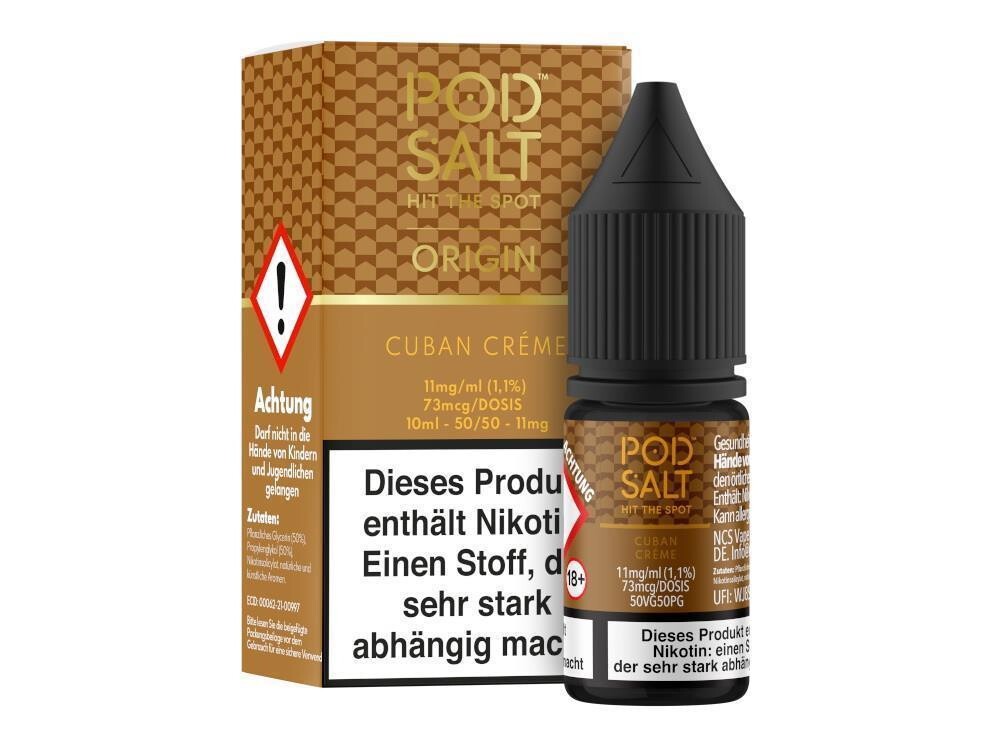 Pod Salt Origin - Cuban Creme - E-Zigaretten Nikotinsalz...