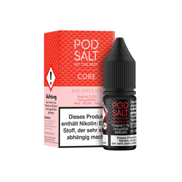 Pod Salt Core - Red Apple Ice - E-Zigaretten Nikotinsalz Liquid