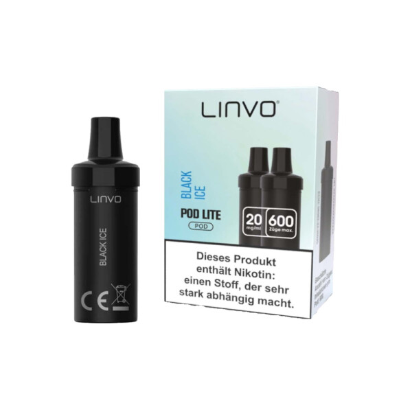 Linvo Pod Lite Cartridge - Black Ice - 20 mg/ml (2 Stück pro Packung)