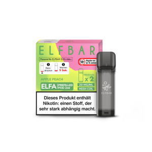 Elfbar Elfa Pod - Apple Peach - 20 mg/ml (2 Stück)