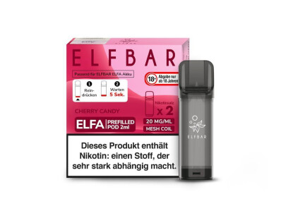 Elfbar Elfa Pod - Cherry - 20 mg/ml (2 Stück) (10er...